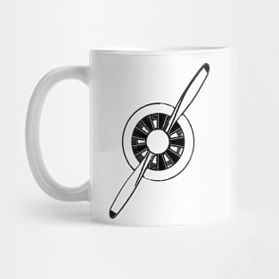 Airplane Propeller & General Aviation Mug